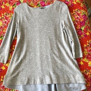 Gray jersey swing top